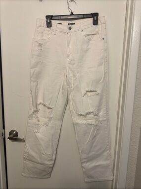 wild fable Cream High-Rise Dad Jeans